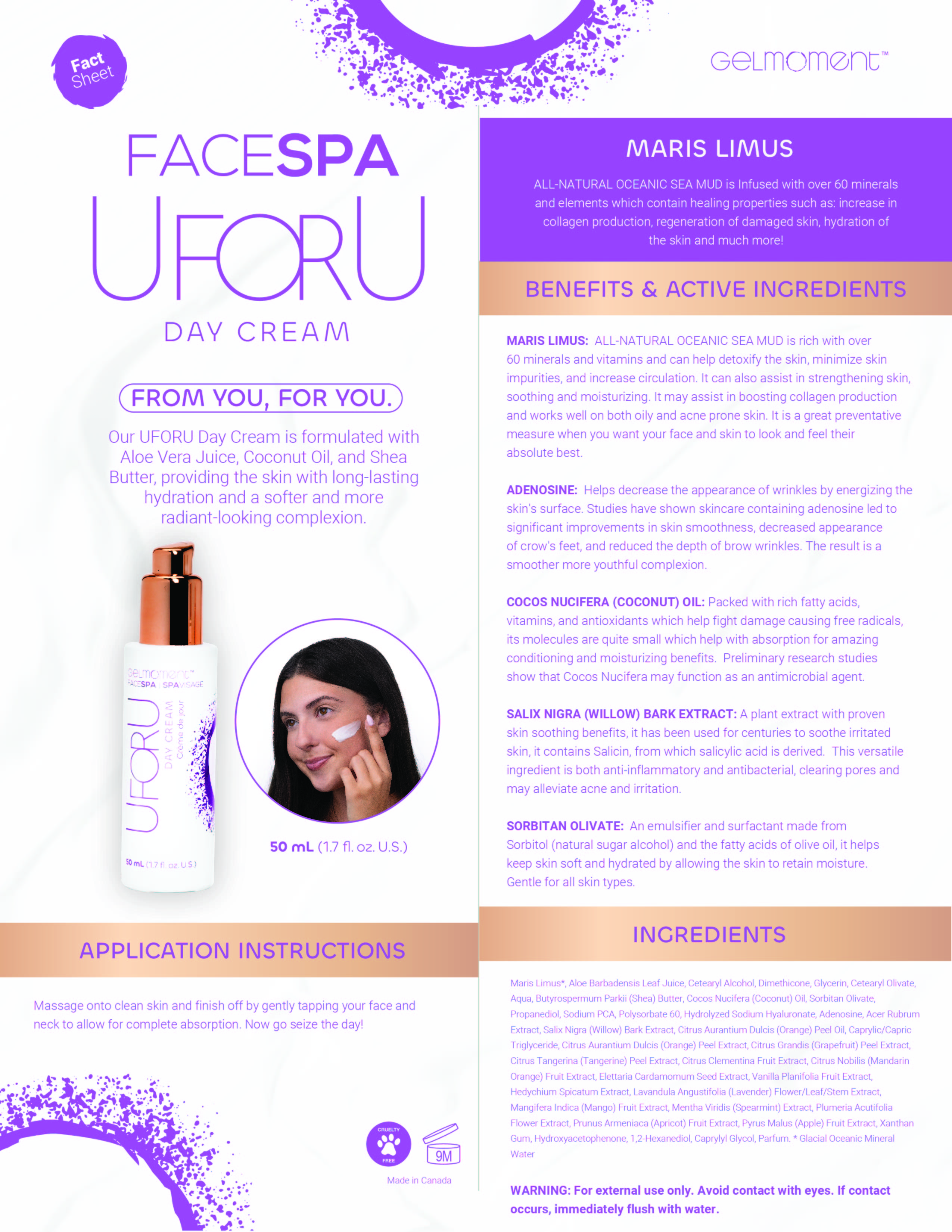 UFORU Day Cream | GelMoment.com